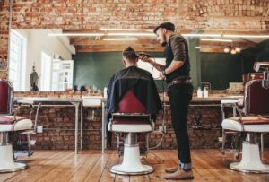 man at the barber shop