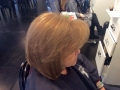 Before and after color and cut