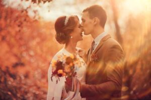 vintage updo fall wedding hair